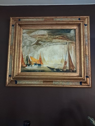 Tableau huile sur toile - huile,