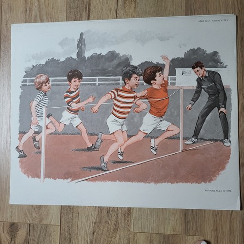 Ancienne affiche ecole - , d'ecole