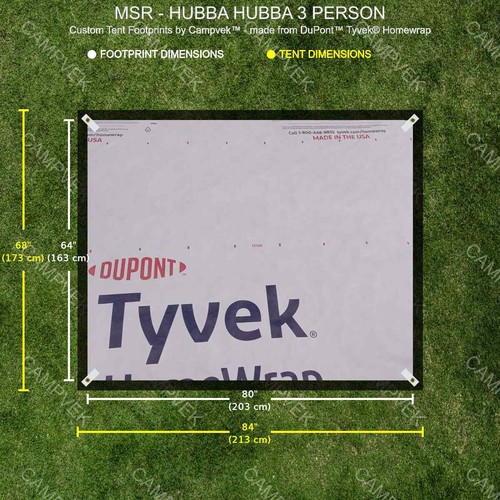 Tyvek footprint for the msr - tyvek,
