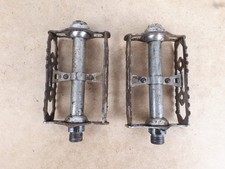 Pédales Lyotard ? en acier galvanisé 14x1.25 vélo vintage course 1950s France