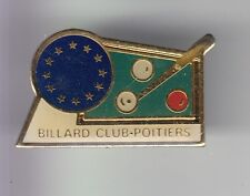 RARE PINS PIN'S .. SPORT BILLARD SNOOKER CLUB EUROPEEN TEAM POITIERS 86 ~C7