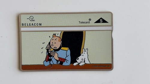 Tintin carte téléphonique - tintin,