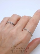 Bague chaine fine acier inoxydable Bague à maillons minimaliste Cadeau noël 