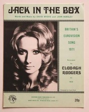 Partition sheet music CLODAGH RODGERS : Jack In The Box * 70's Eurovision UK