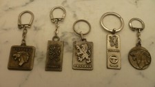 LOT Ancien Porte clefs Peugeot-garage-voiture-Concessionnaire-vintage Keychain-