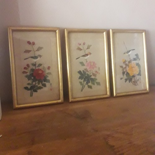 Anciennes peintures sur soie