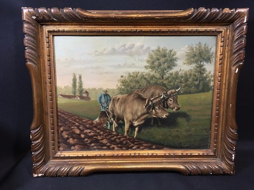 Scène agricole 19èm - , tableau