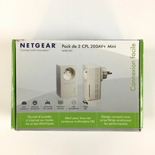 Lot 2 Prise Adaptateurs CPL Netgear XAVB1401 200AV+ Mini / 200 Mbps Mb (XAV1401)