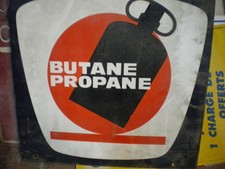 PLAQUE EMAILLEE PRIMAGAZ DOUBLE FACES