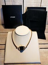 Super collier nysa cristal noir lalique