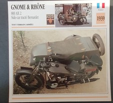 Carte moto GNOME & RHÔNE 800