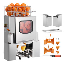 Presse-Agrumes Électrique Extracteur De Jus D'Orange Commercial 120W Inox