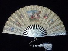 RARE EVENTAIL 18 EME PORTAIT