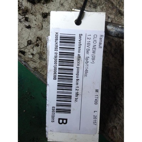 Servo frein renault clio - renault,