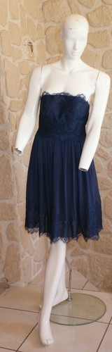 Robe cocktail marine - , taille