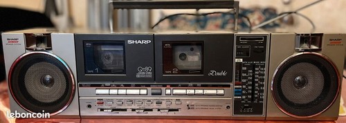 Vintage boombox sharp qt89hw - sharp,