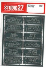 Autocollant STUDIO27 WRC 1998