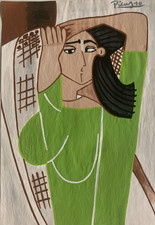 DESSIN ORIGINAL GOUACHE SUR