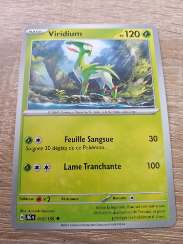 Carte pokémon viridium - pokémon,
