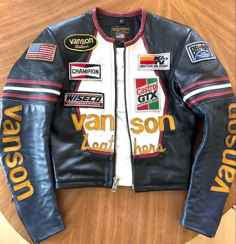 Veste coureurs cuir - veste, en