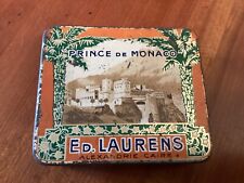 VINTAGE, ANNEES 20/30, BOITE DE CIGARETTES EN METAL, VIDE, PRINCE DE MONACO