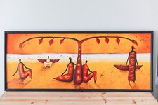 Grand tableau peinture sur - tableau,