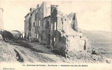 CPA 83 ENVIRONS DE TOULON SIX FOURS ANCIENNE RUE DU JEU DE BALLON (cpa rare