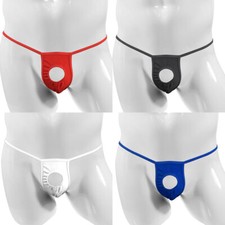 String Sexy Pour Hommes Ouvert Devant Trou Dos En T Culotte Ajourée /