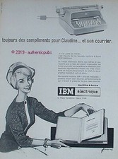 PUBLICITE IBM ELECTRIQUE