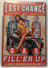 PLAQUE METAL VINTAGE 20X30