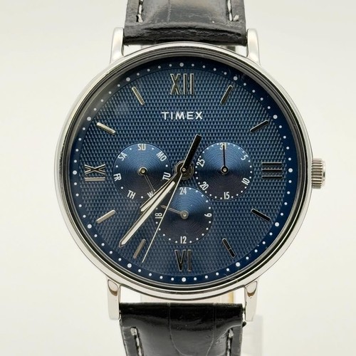 Montre cuir quartz timex - à,