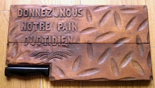 Ancienne planche découper - à,
