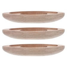  3 Pcs Canoe En Bois Mini Accessoires De Jardin Décor Maison Plage