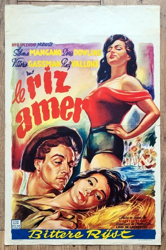 Belgian poster riz amer riso - belgian,