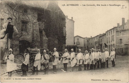 Cpa sauxillanges les cornards - sauxillanges,