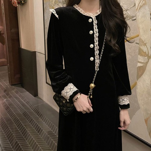 Femme velours midi - femme, robe