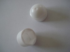 Lot de 10 cache vis blancs pvc