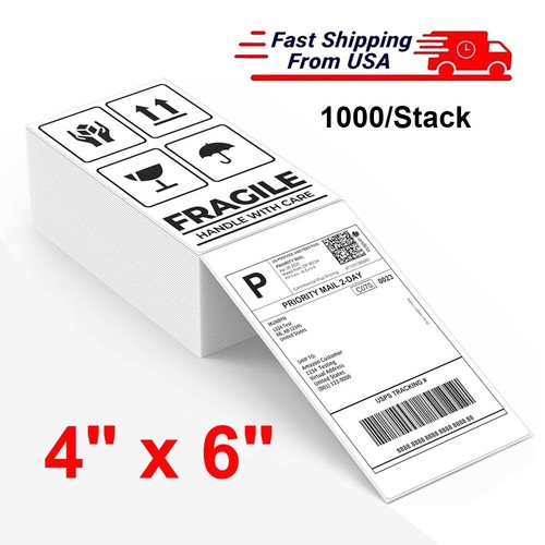 Fanfold direct thermal - 4"x6",