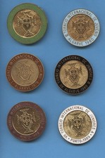 FOOTBALL INTERNATIONAL / PORTUGAL: lot 6 plaquettes-médailles tournois FPF