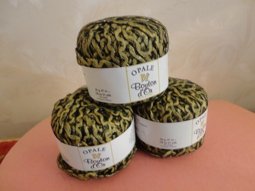 Pelotes opale bouton blé - opale, d'or