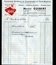 LA ROCHE-sur-YON (85) ZINGUERIE "Marcel GUIBERT" Pub. MACHINE à laver BENDIX