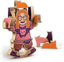 Crazy cat lady - lady, wooden