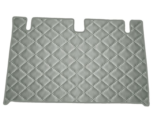 Matelassé cuir éco gris - cuir,
