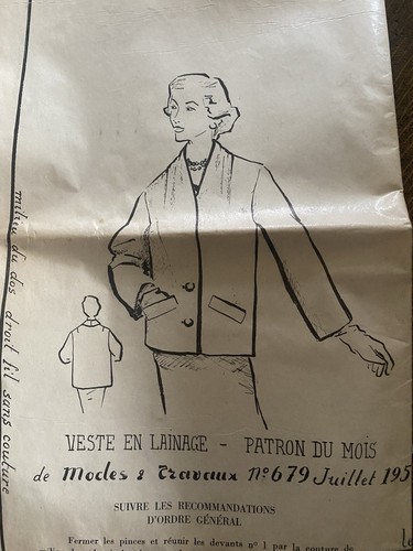 Ancien patron modèle - patron, mode