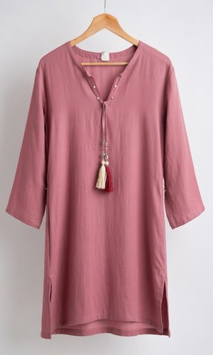 Robe tunique bohème coton - tunique,
