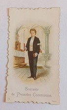 Ancienne  Image Pieuse  "Souvenir de Première communion " 1899