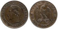 Napoleon III - 5 centimes 1854