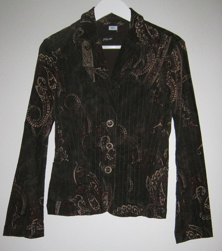 Veste velours marron s - velours, m&s