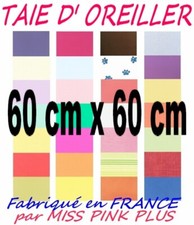 TAIE OREILLER 60x60 cm HOUSSE
