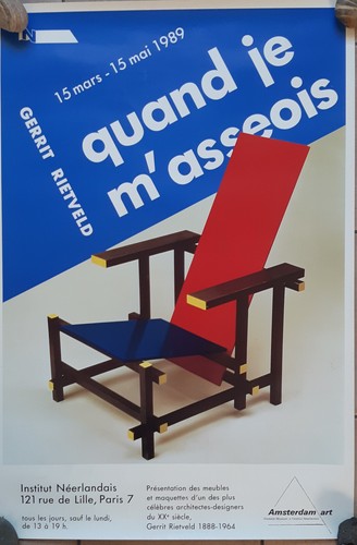 Gerrit rietveld affiche - rietveld, 40x60